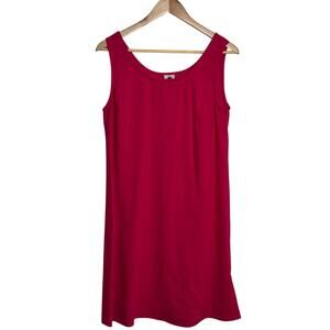 Vintage Y2K California Concepts Size 10 Hot Pink Tank Style Sheath Dress